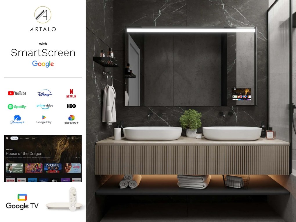 Zrkadlo do kúpeľne s LED osvetlením M12 premium