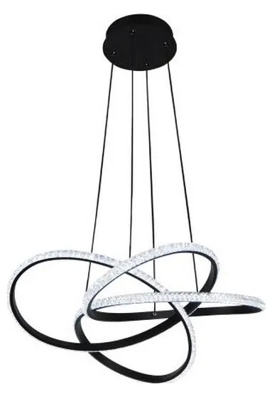 LED stmievateľný luster na lanku LED/95 W/230 V 3000–6500 K, priemer 57 cm + diaľkové ovládanie