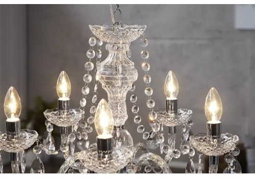 Luster 1451 5-Ramien číry - PRODUKT JE SKLADOM U NÁS - 1Ks  - Komfort-nábytok