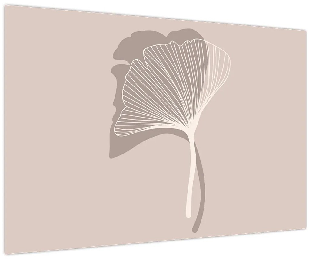 Obraz - Béžové listy N⁰4 (90x60 cm)
