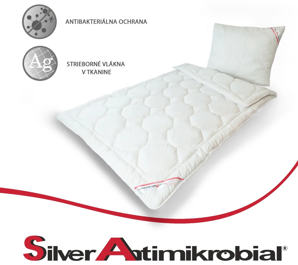 Áčko a.s. Ružomberok Certifikovaný antialergický vankúš Silver Antimikrobial®, Vyberte rozmer 70 x 90 cm