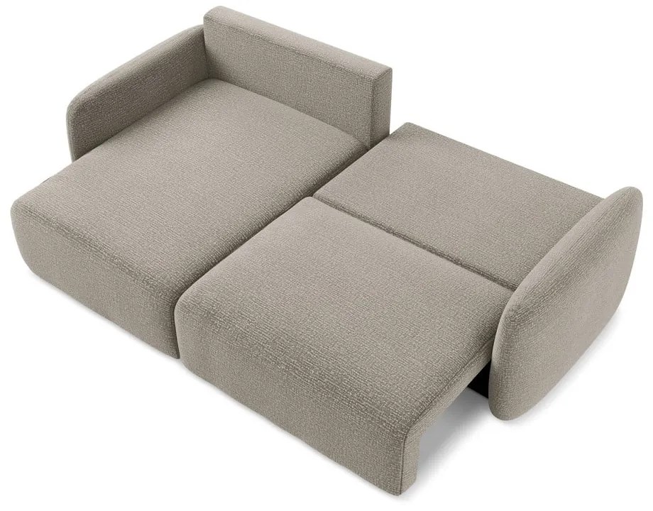 Béžová rozkladacia/s úložným priestorom rohová pohovka (ľavý roh) Kalena – Makamii