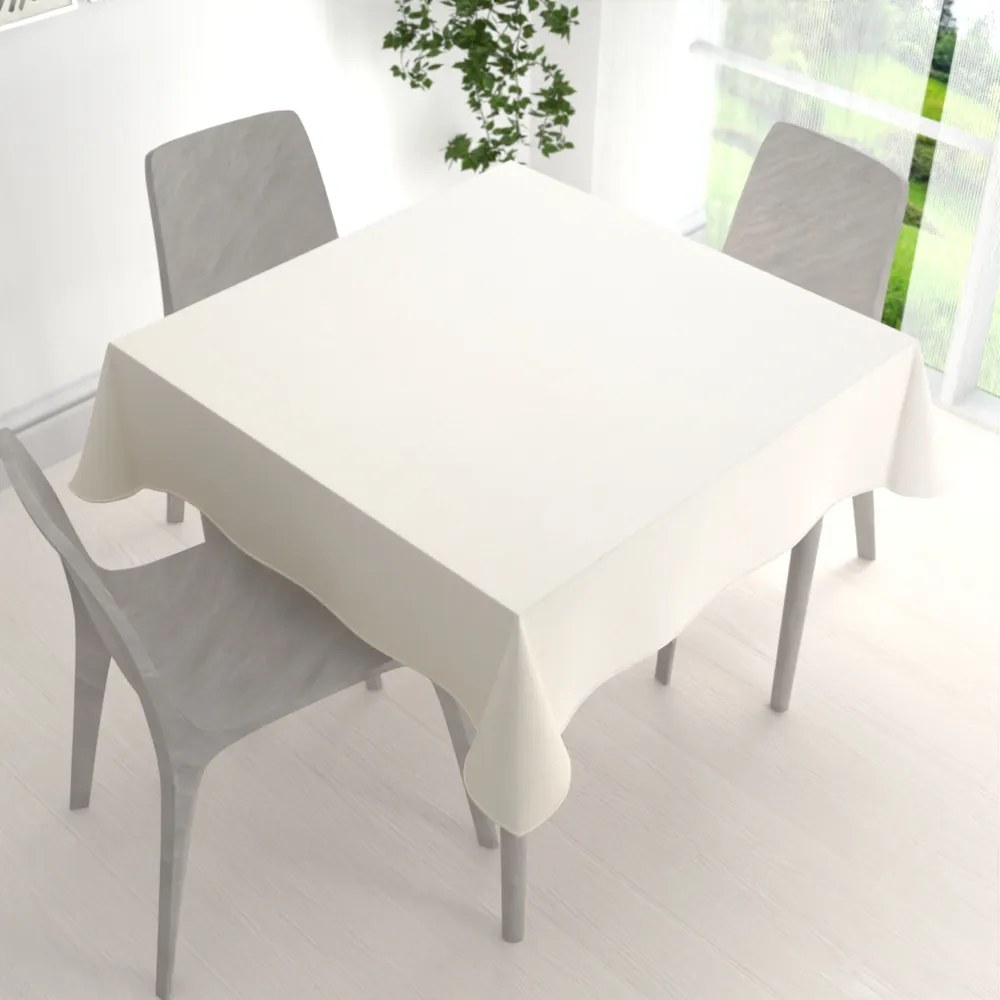 Biante Veľký teflónový štvorcový obrus TF-131 Šampaň bez vzoru 210x210 cm