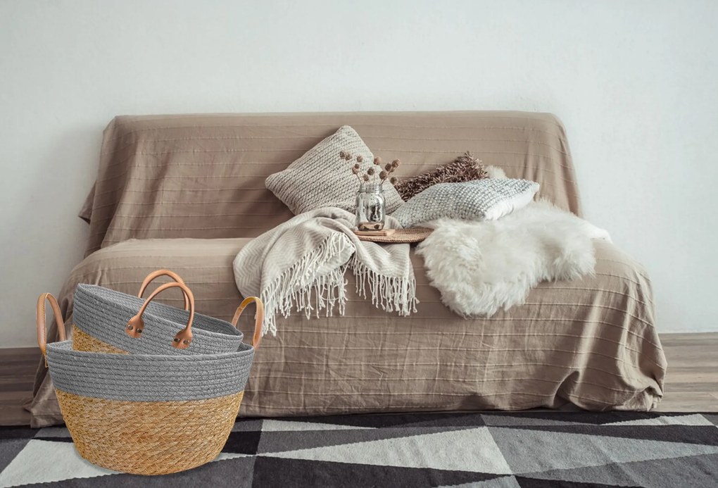 Sada úložných košov BOHO II 3 kusy