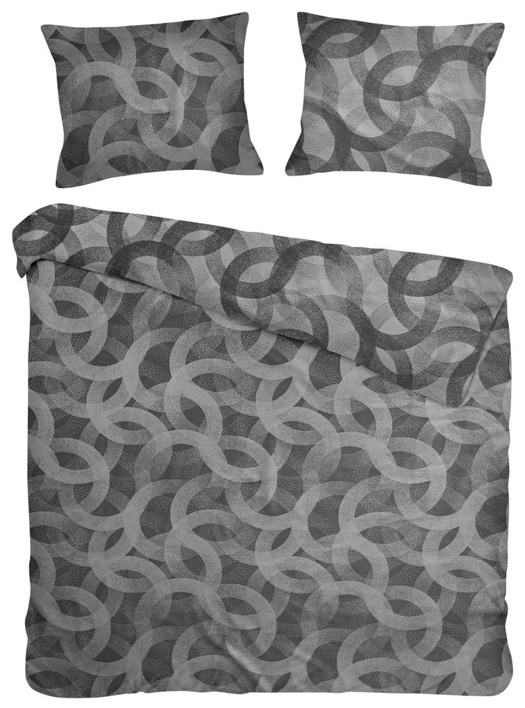 BAVLNENÉ POSTEĽNÉ OBLIEČKY COTTONLOVE JACQUARD SPOTY 160X200 CM, 2 KS 70X80 CM VZOROVANÉ