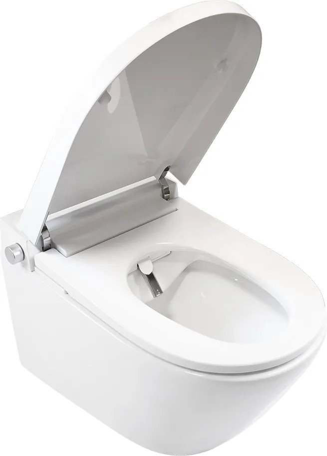 Mereo Mereo, WC s integrovaným elektronickým bidetom, RIMLESS, 592x380x430 mm, keramické, so sedátkom, MER-VSD110S2