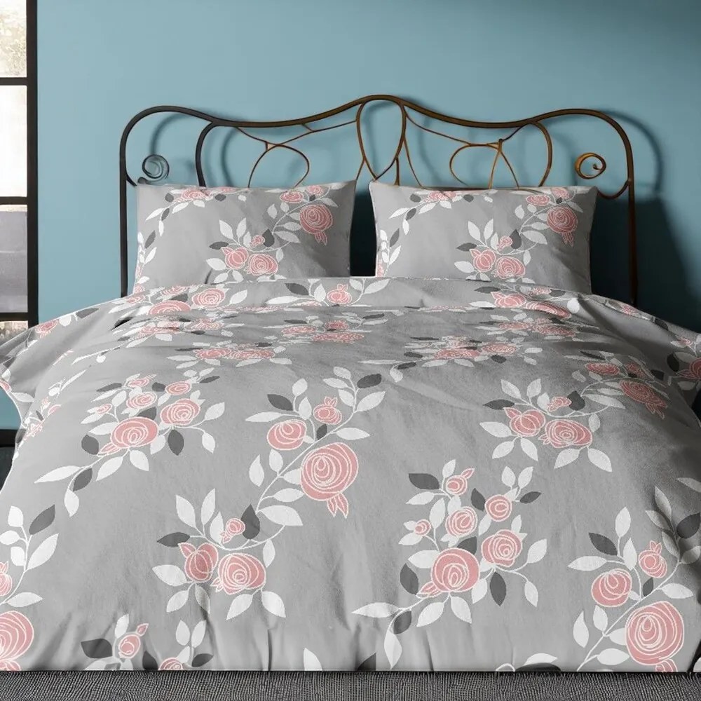 Krepové bavlnené obliečky Homa TORRY ROSES 2-dielna sada 140x200 cm