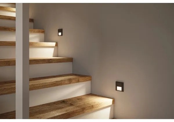 Paulmann 80001 - LED/1W Schodiskové svietidlo TSARO 230V Follow/čierna