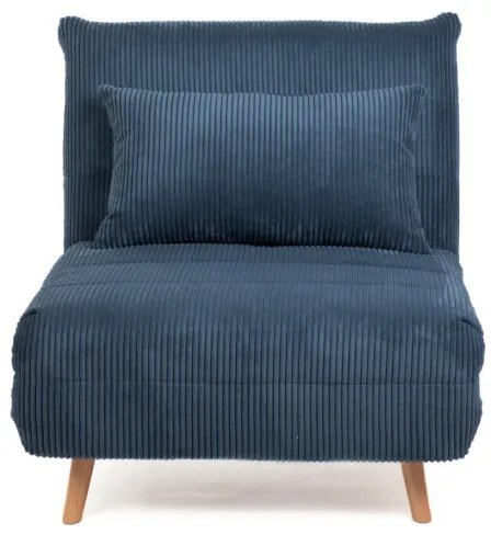 Pohovka SOLACE rozkladacia, menšestrová námornícka modrá 871615