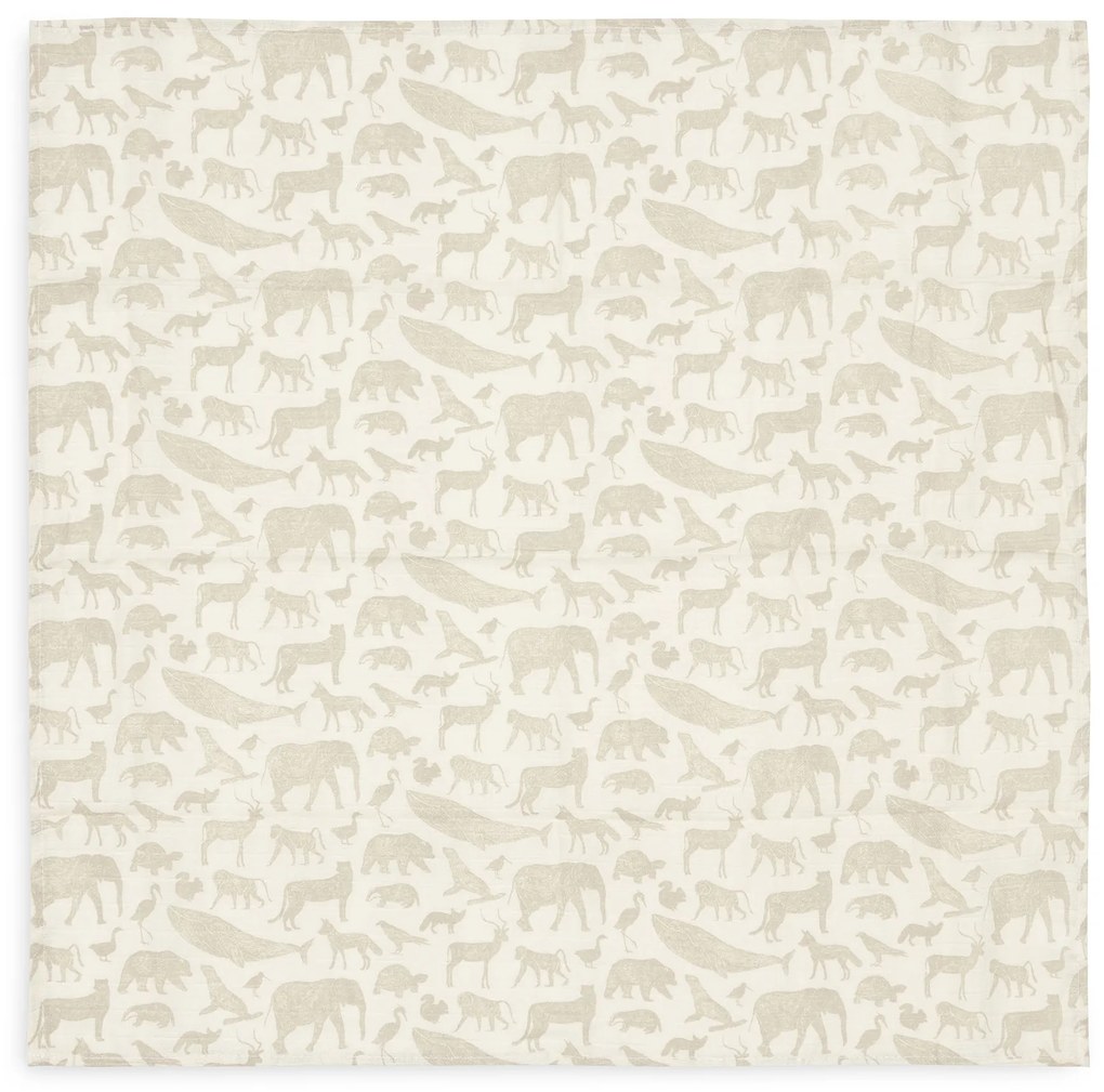 Plienky 3 ks 70x70 cm Animals Nougat