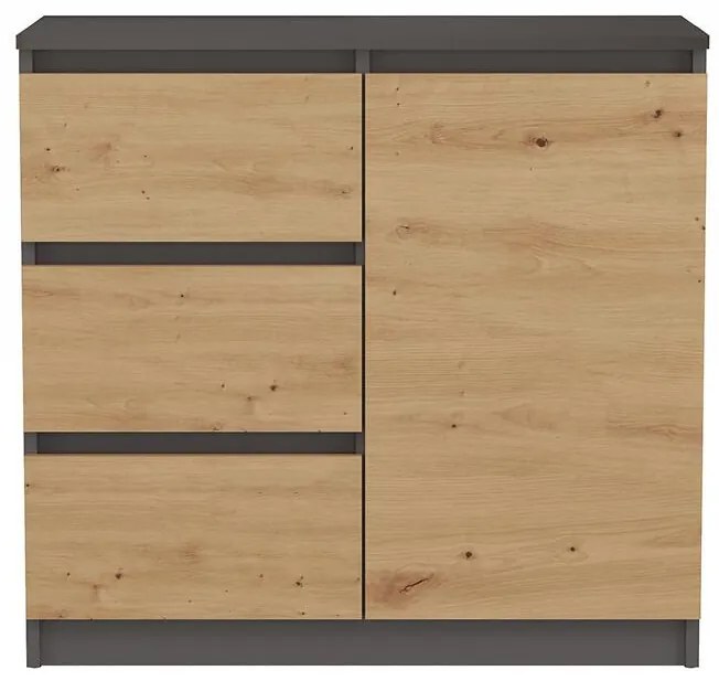 Komoda 1D3S AntracitArtIsan