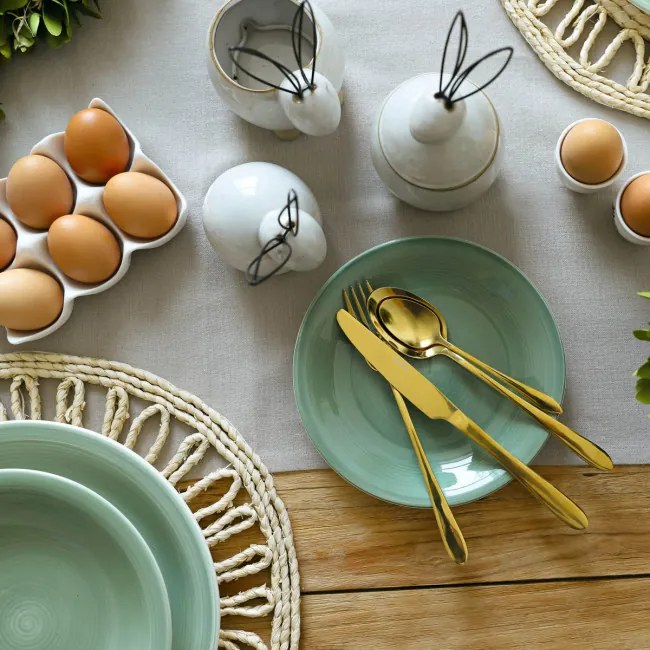 Súprava príborov ABELE ALL zlatá 16 ks 951910