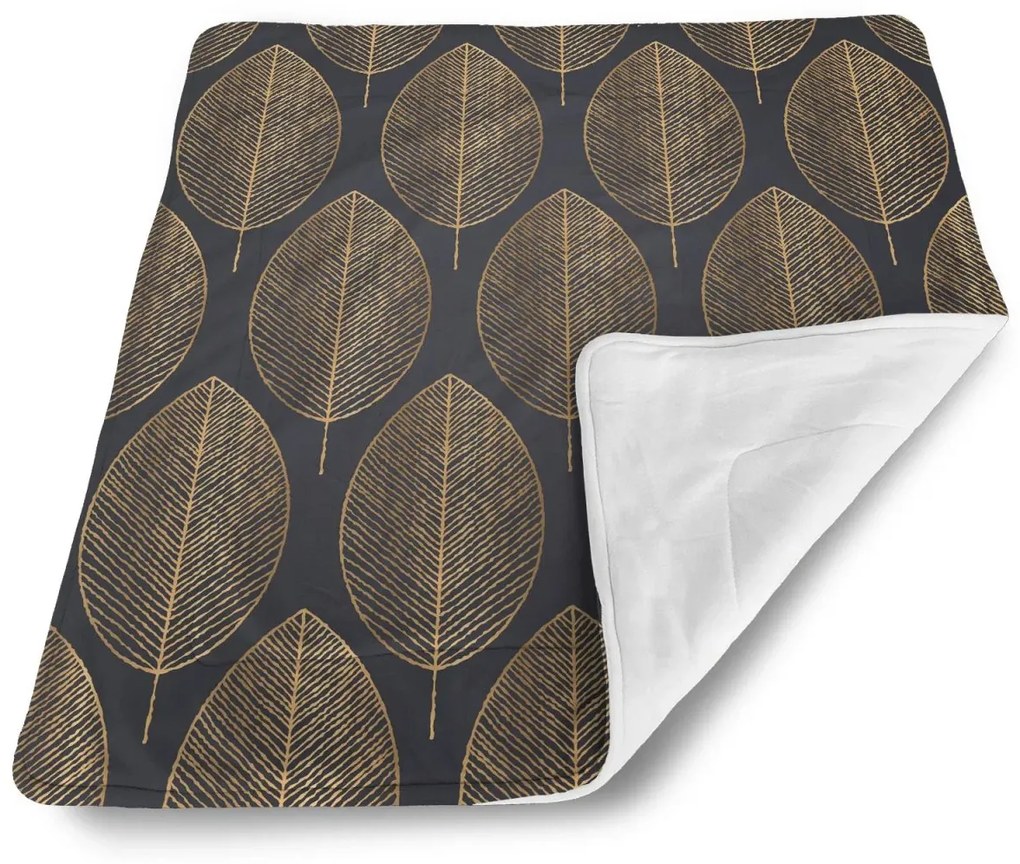 Sablio Deka pre bábätko Zlaté listy - 80x100 cm