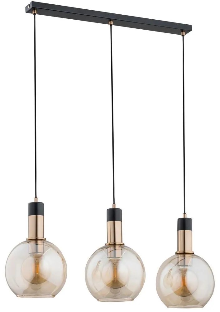 Luster na lanku MAYA 3xE27/60W/230V mosadz