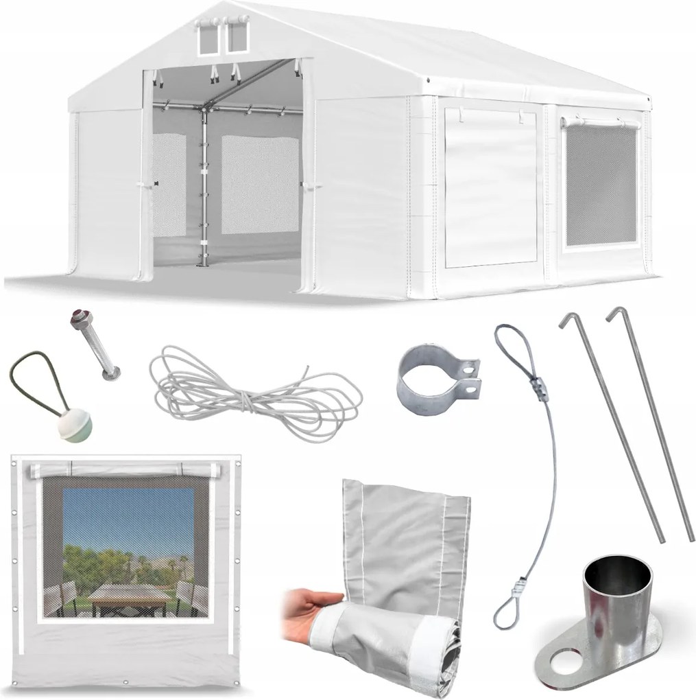 3x4 m Záhradný párty stan Pavilón Das 560 S