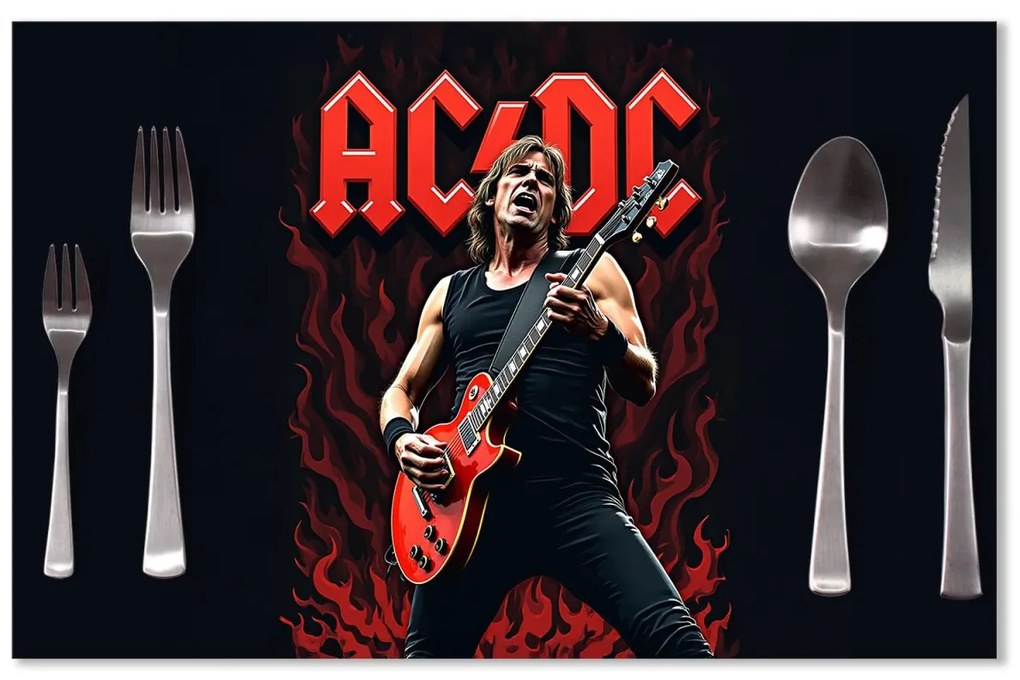 Sablio Prestieranie ACDC Gitarista: 40x30cm