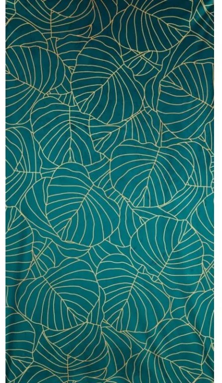 DECOREUM Potlačený zamatový záves 140 cm x 250 cm grafitová 100 % polyester Rozmer varianty: 140 cm x 250 cm, Farba varianty: čierna 104671