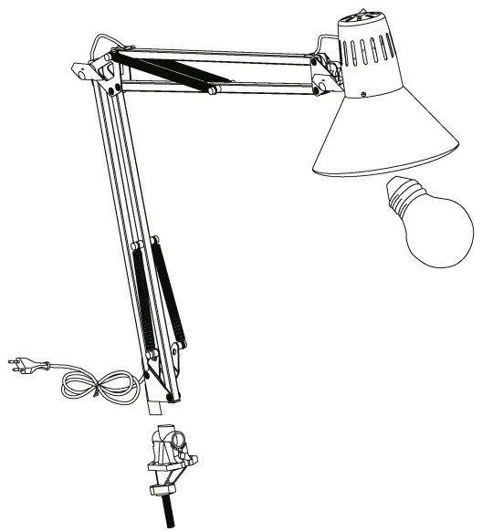 EGLO 90874 - Stolná lampa FIRMO 1xE27/40W