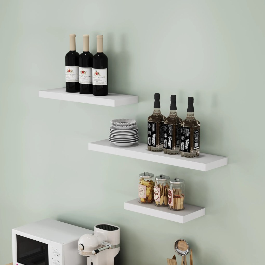 Nástěnná police Houseland Uma bílá
