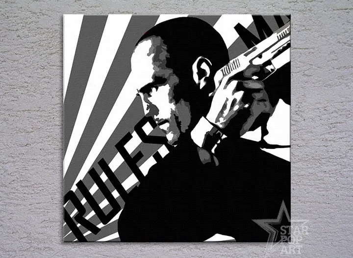 Ručne maľovaný POP Art obraz KURIÉR | rôzne rozmery