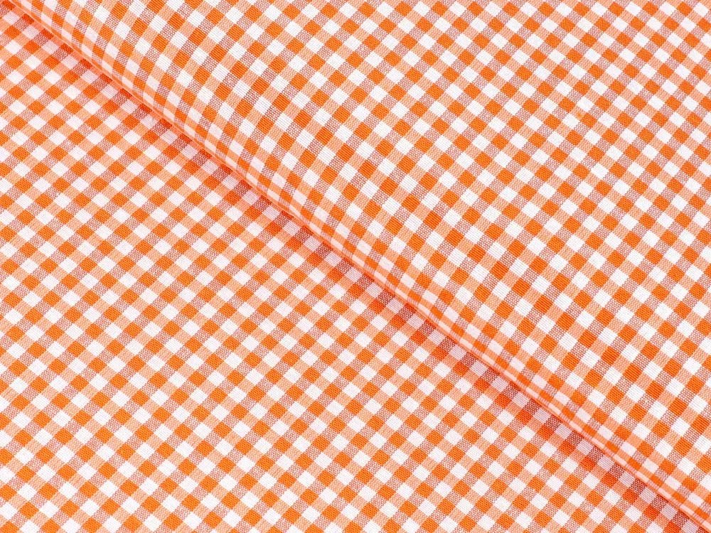 Biante Dekoračná obliečka na vankúš Rebeka RE-006 Oranžovo-biela kocka malá 50 x 60 cm