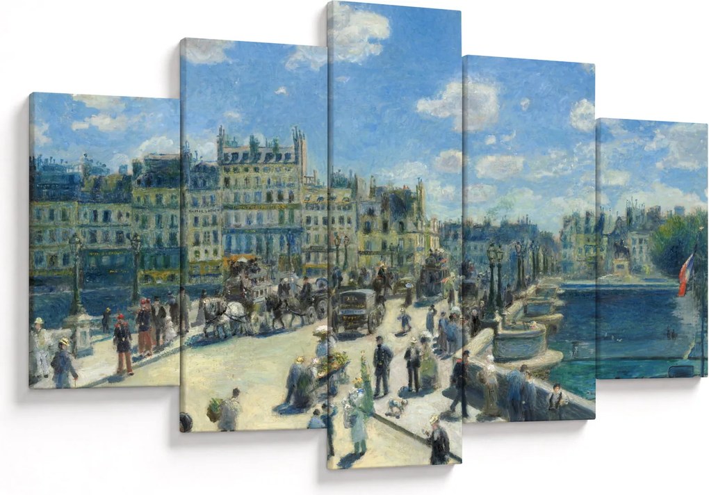Obraz - Auguste Renoir, Pont Neuf, Paris, reprodukcia (150x105 cm)