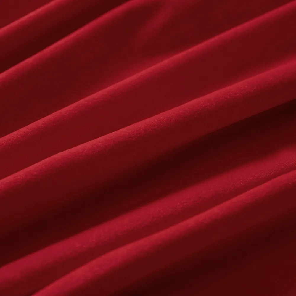 Biante Zamatový záves Velvet Prémium SVP-038 Sýto červený - šírka 270 cm 270x190 cm