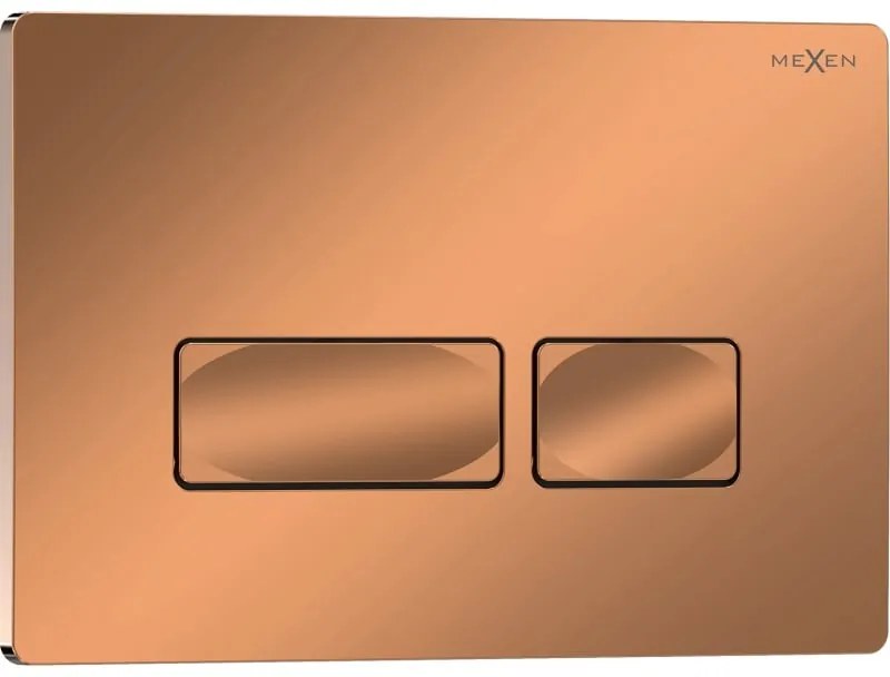 Mexen Tex 04, splachovacie tlačidlo, ružové zlato lesklá, 6104-09