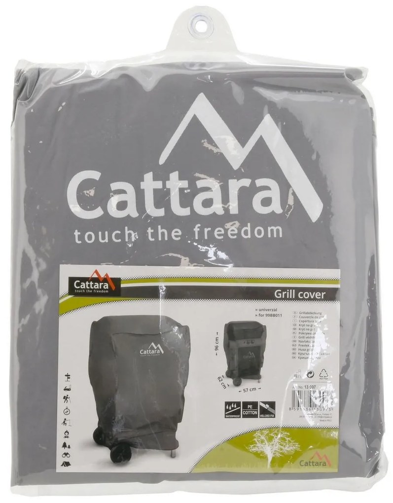 Cattara Kryt plynového grilu čierna, 57 cm