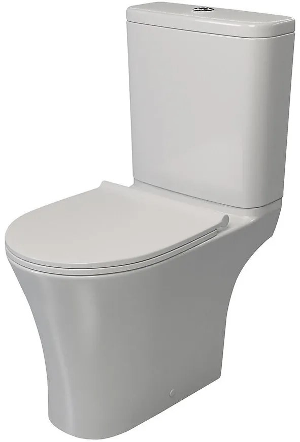 WC Kombi Zara Round Rimless s doskou voľne padajúca