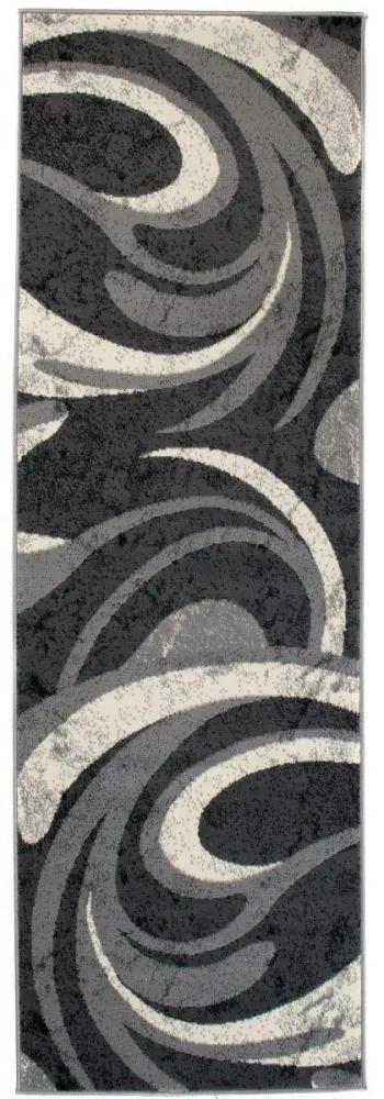Kusový koberec PP Zoe šedý atyp 80x200cm