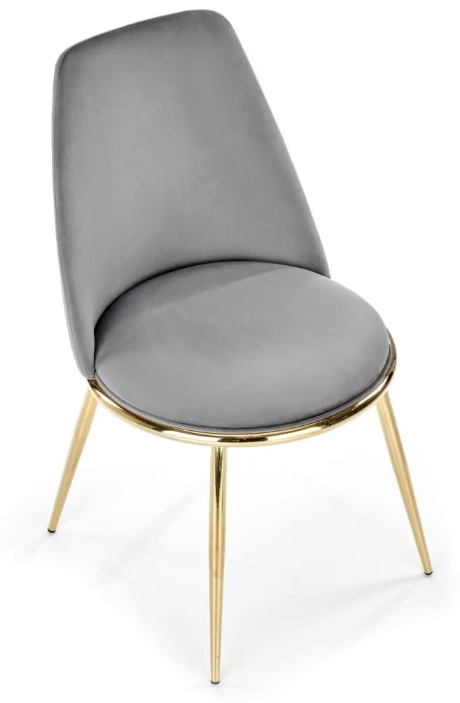 Dizajnová stolička GLAMOUR K460 sivá