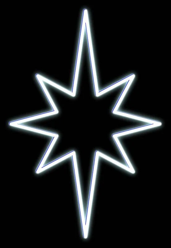 LED světelná sada na stromy vysoké 21-23m, ledová bílá s Flash, s padajícím sněhem