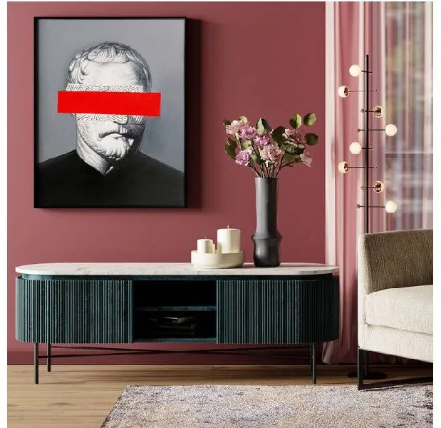 Glenn komoda sivá