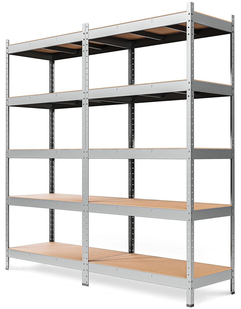 Marbo Kovový Regál Série Heavy 200x100x45 pozinkovaný Rozmer regálu: 200x100x45, Počet Políc: 6, Celková nosnosť regálu: 2400 KG