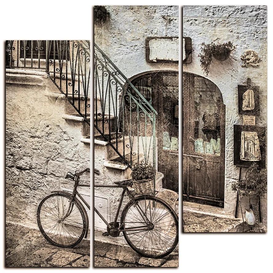 Obraz na plátne - Stará ulica v Taliansku - štvorec 3153FC (75x75 cm)