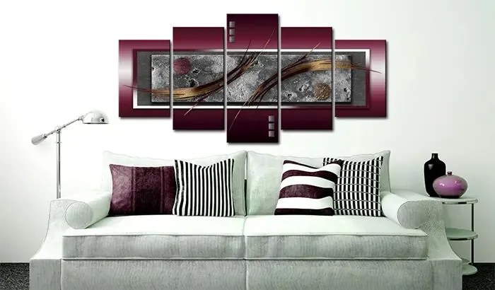 Obraz - Burgundy elegance Veľkosť: 200x100, Verzia: Premium Print