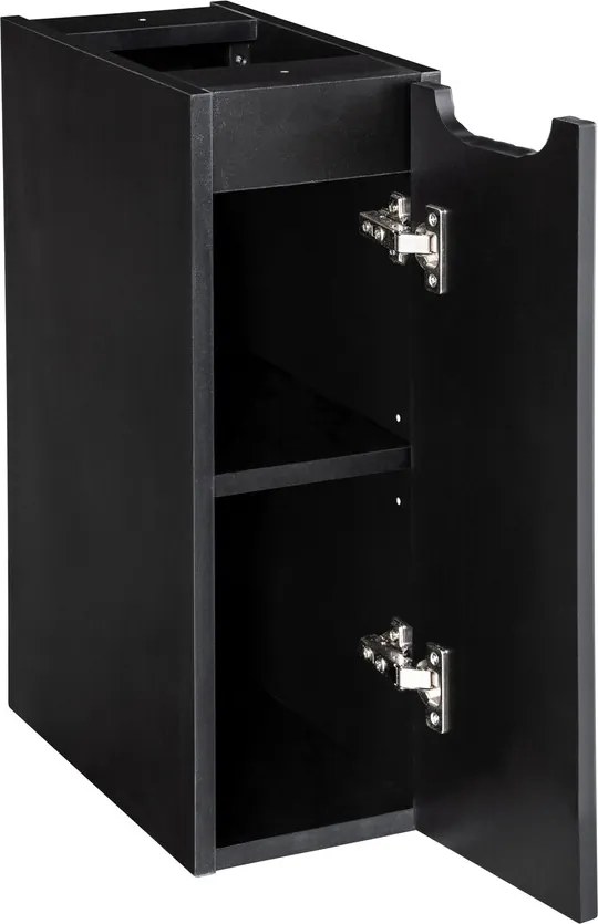Závesná skrinka pod umývadlo Nova s doskou 120 cm dub coast evoke/čierna