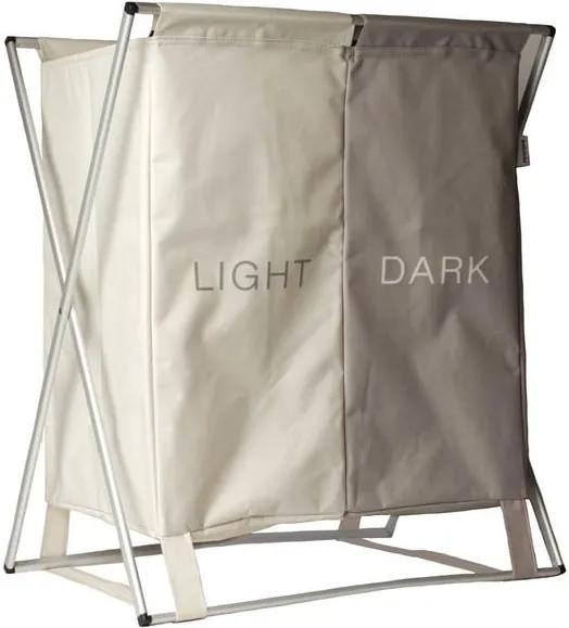 Béžový koš na špinavé prádlo Sabichi Light & Dark