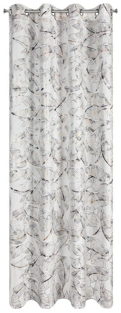 ZATEMŇOVACÍ ZÁVES NA KRÚŽKOCH ODETA 135X250 CM VZOROVANÁ