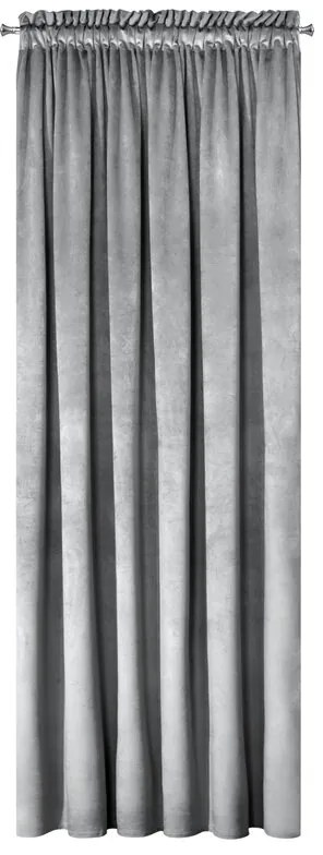 Dekorstudio Zamatový záves MELANIE 140x270cm sivý