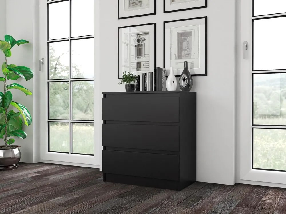 Komoda Musecalo 1 (čierna). Akcia -25%. Vlastná spoľahlivá doprava až k Vám domov. 1132782