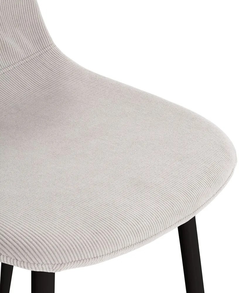 Krémovobiele čalúnené jedálenské stoličky v súprave 4 ks Minka – Marckeric