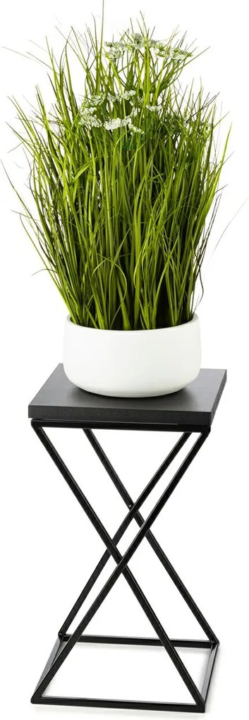 STOJAN NA KVETINÁČ LOFT6 40X24X24 CM ČIERNA