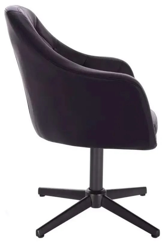 LuxuryForm DESIGN Kreslo ANDORA na čiernom kríži - čierne