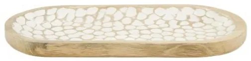 Drevený servírovací podnos Leonard, 38x18 cm