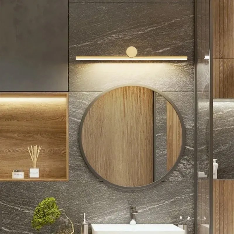 Toolight Toolight, LED nástenné svietidlo 40cm 6W 4000K APP1344-W, zlatá lesklá, OSW-02434