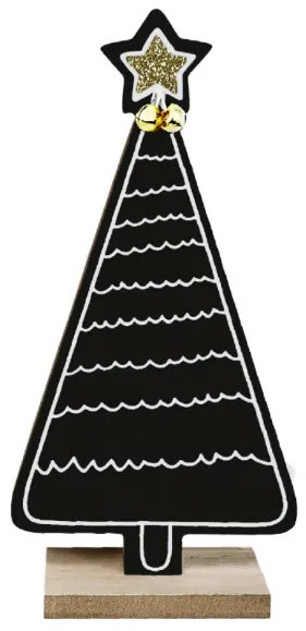 Vianočná dekorácia stromček KL-21X14 čierny