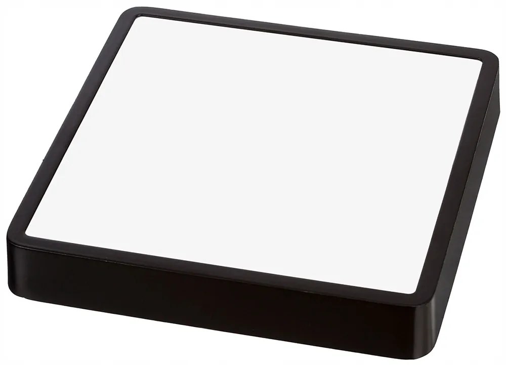 BERGE LED panel štvorcový povrchový čierny 30x30x3, 5cm - 24W - 1900Lm - neutrálna biela