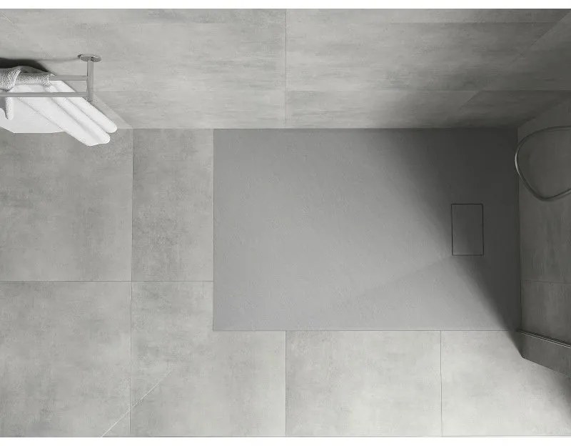 Mexen Hugo, SMC obdĺžniková sprchová vanička 130 x 80 cm, šedá, 42618013